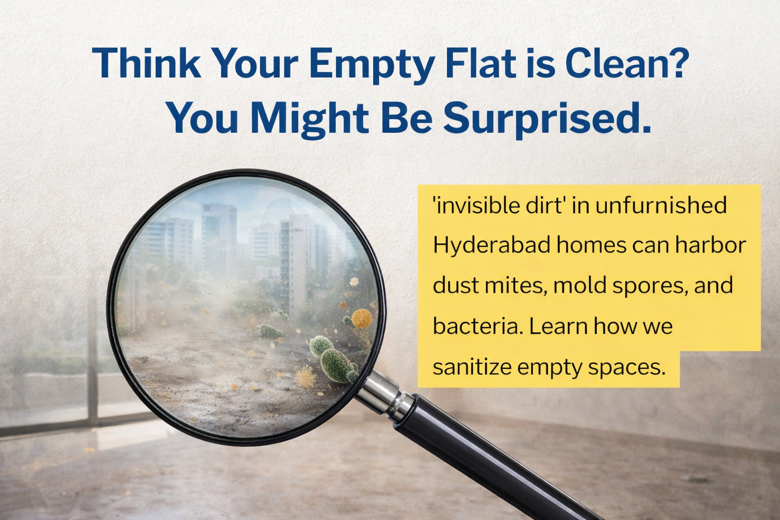 Why Unfurnished Homes in Hyderabad Still Need Professional Deep Cleaning